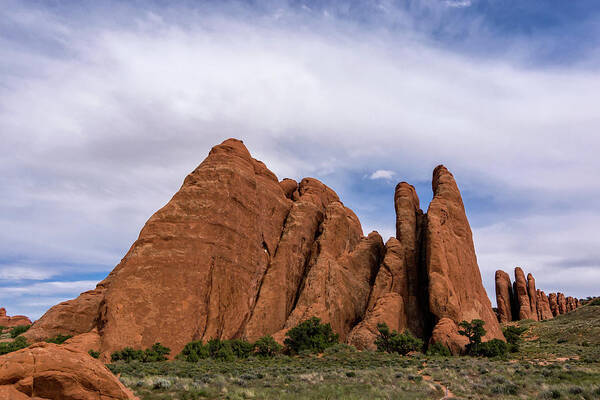 Arches National Park Poster featuring the photograph The Fins by Steve L'Italien