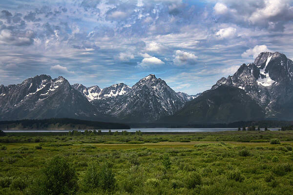 Grand Teton Poster featuring the photograph The Grand Tetons by Shane Bechler