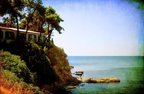 Landscape Poster featuring the photograph the House on the Rocks by Milena Ilieva