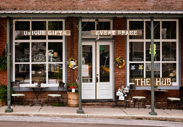 Greg Jackson Poster featuring the photograph The Hub - Storefront - Vintage by Greg Jackson