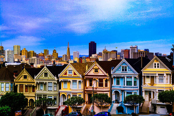 Alamo Square Poster featuring the photograph The Ladies of Alamo Square by Paul LeSage