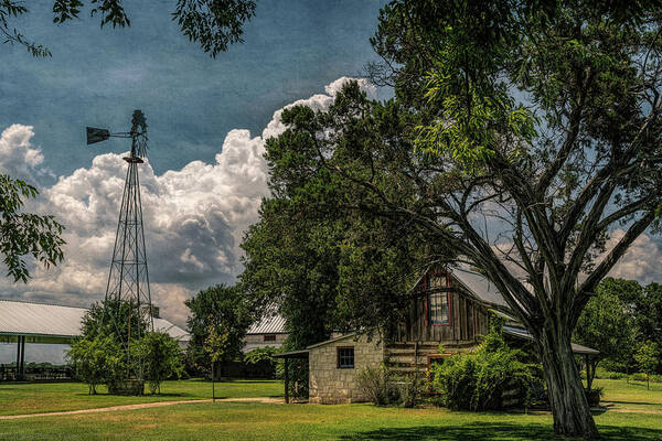 Vineyards Poster featuring the photograph The Little Winery in Stonewall by G Lamar Yancy