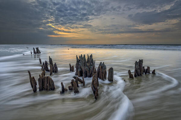 Sunrise Poster featuring the photograph The Lowcountry - Botany Bay Plantation by Rick Berk