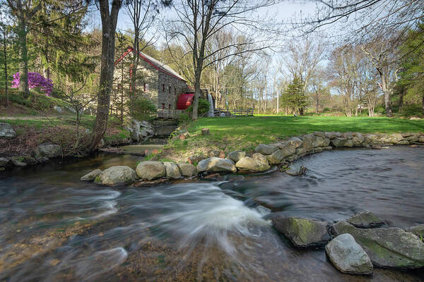 Grist Mill Poster featuring the photograph The Mill Brook by Kristen Wilkinson