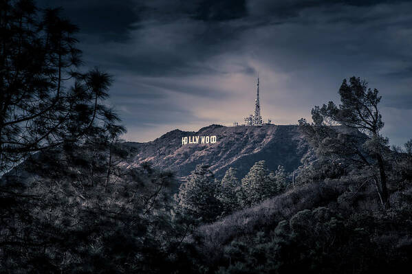 Hollywood Sign Poster featuring the photograph The Mount Hollywood Icon by Gene Parks