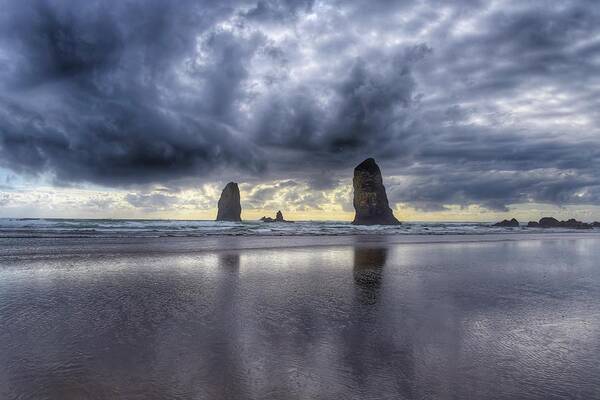 Cannon Beach Poster featuring the photograph The Needles by Rand Ningali