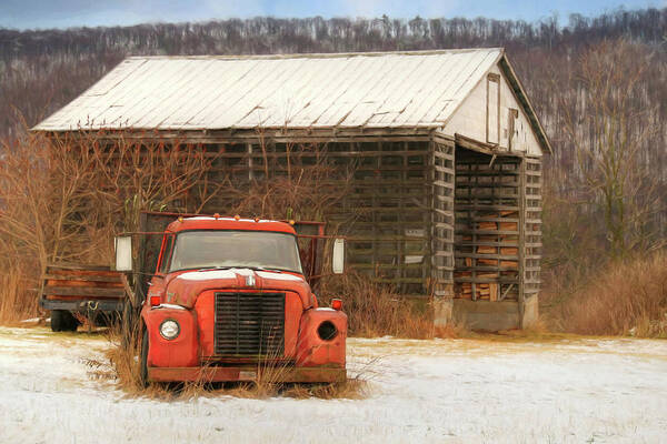 Truck Poster featuring the photograph The Old Lumber Truck by Lori Deiter