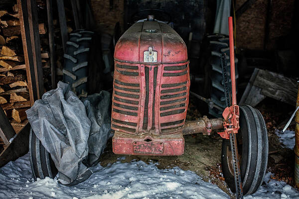 Tractor Poster featuring the photograph The Old Tractor by Rick Berk