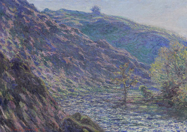 Impressionist Poster featuring the painting The Petite Creuse River by Claude Monet