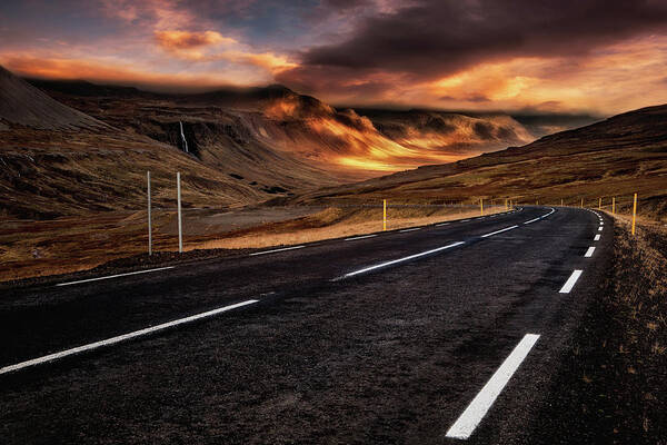 Iceland Poster featuring the photograph The road to Eden by Jorge Maia