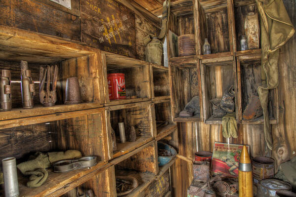 Ghost Town Poster featuring the photograph The Shed by David Wagner