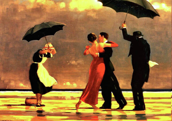 Jack Vettriano Poster featuring the painting The Singing Butler by Jack Vettriano
