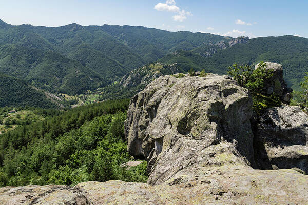 Spine Of The Mountain Poster featuring the photograph The Spine of the Mountain - Rough Rocks and Vistas by Georgia Mizuleva