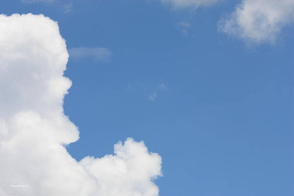 Clouds Poster featuring the photograph The Man In The Clouds by Diane Lindon Coy