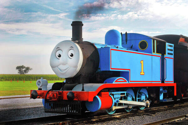 D2-rr-0919 Poster featuring the photograph Thomas The Train by Paul W Faust - Impressions of Light