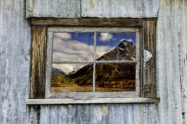 Window Poster featuring the photograph Through the Window of the Past 2 by Fred Denner
