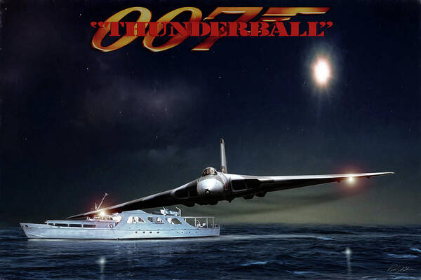 Aviation Poster featuring the digital art Thunderball by Peter Chilelli