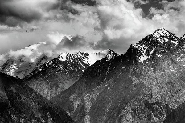 Black White Poster featuring the photograph Tian Shan by Robert Grac