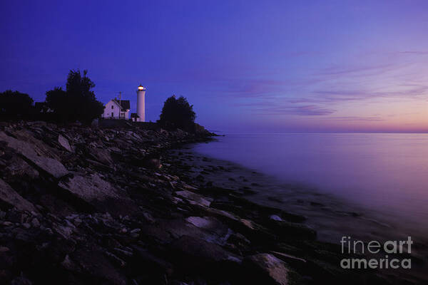 Tibbetts Poster featuring the photograph Tibbetts Point Lighthouse Sunset - FM000014 by Daniel Dempster