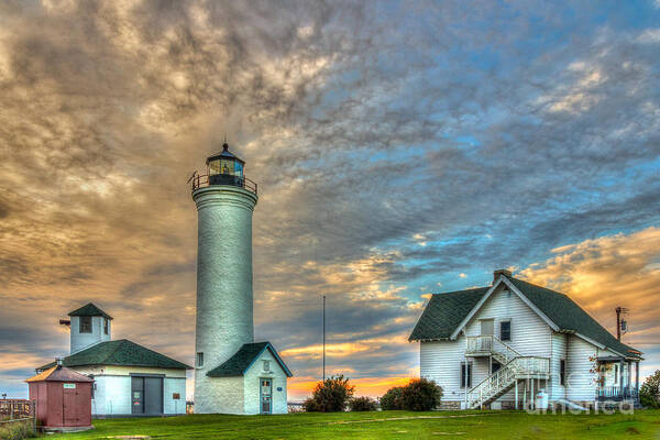 Lighthouse Poster featuring the photograph Tibbett's Point by Rod Best