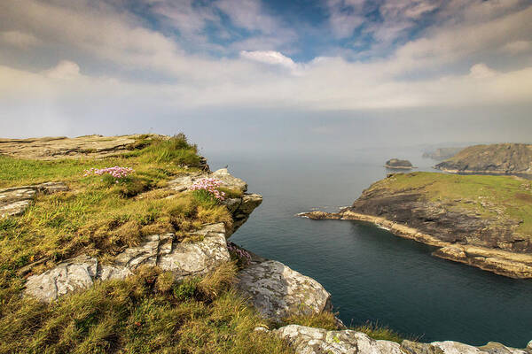 Tintagel Poster featuring the photograph Tintagel View by Framing Places