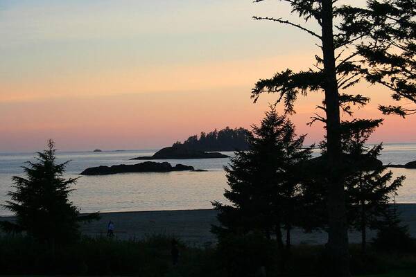 Sunset Poster featuring the photograph Tofino Sunset II SS 1027 by Mary Gaines