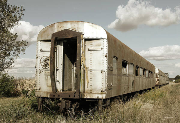 Old Train Poster featuring the photograph Train to Nowhere by Gary Gunderson