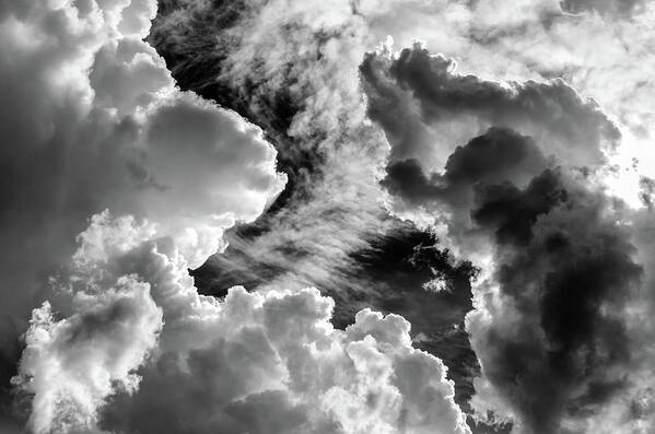 Clouds Poster featuring the photograph Troubled Sky by James Barber