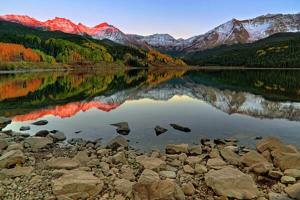 Colorado Poster featuring the photograph Trout Lake Reflections - Colorado - Rocky Mountains by Jason Politte