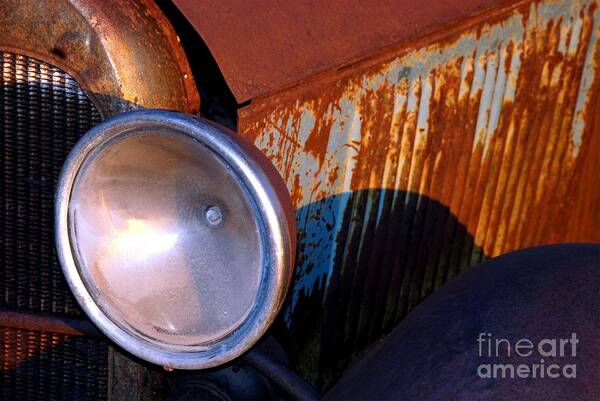 Route 66 Poster featuring the photograph Truck Light by Jim Goodman