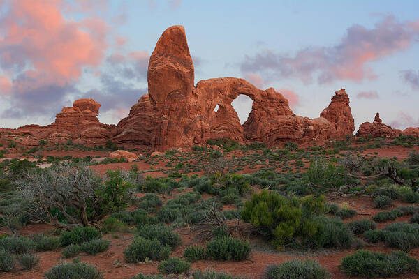 Arches National Park Poster featuring the photograph Turret Arch by Aaron Spong