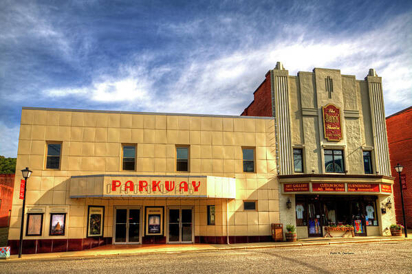 Theatres Poster featuring the photograph Twin Theatres by Dale R Carlson