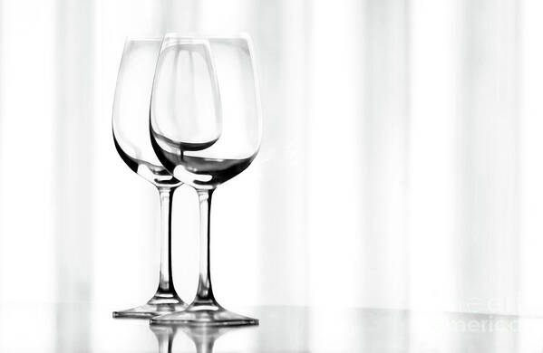Design Poster featuring the photograph Two Glasses by Dan Holm