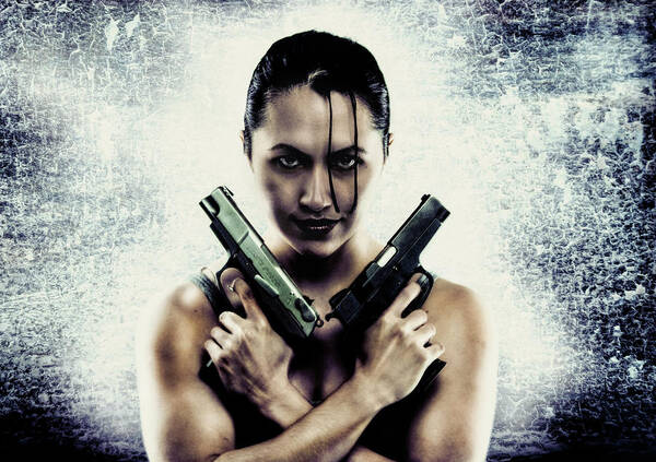 Photograph Poster featuring the photograph Lara Croft by Reynaldo Williams