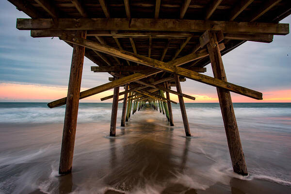 Blog Poster featuring the photograph Under Bogue Pier by Nick Noble