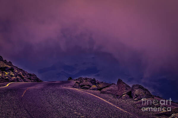 Mountains Poster featuring the photograph Under the clouds 2 by Claudia M Photography