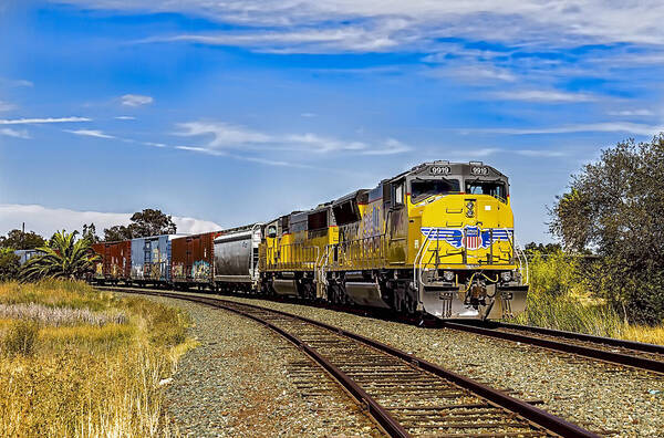 Suisun Poster featuring the photograph Union Pacific by Bruce Bottomley