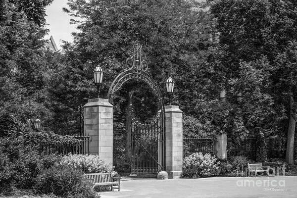 Chicago Poster featuring the photograph University of Chicago Hull Court Gate by University Icons