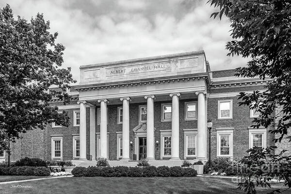 University Of Dayton Poster featuring the photograph University of Dayton Albert Emanuel Hall by University Icons