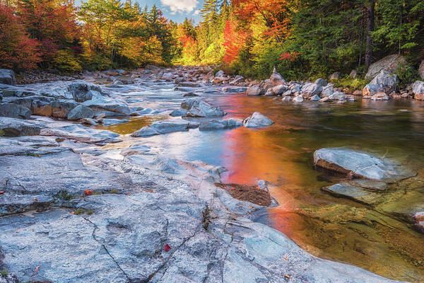 White Mountains Poster featuring the photograph Upstream to Rocky Gorge by Kim Carpentier