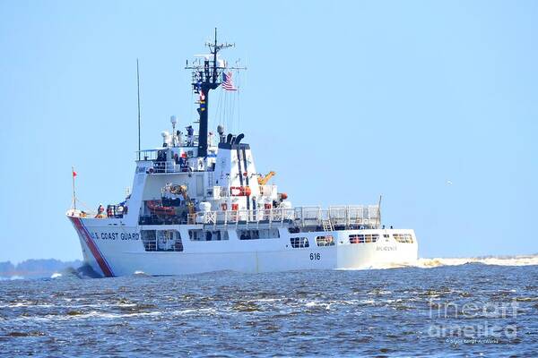 Art Poster featuring the photograph US Coast Guard - Diligence by Shelia Kempf