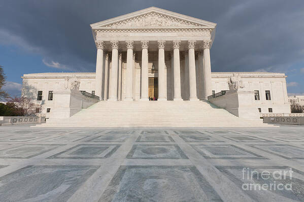 Clarence Holmes Poster featuring the photograph US Supreme Court Building VII by Clarence Holmes