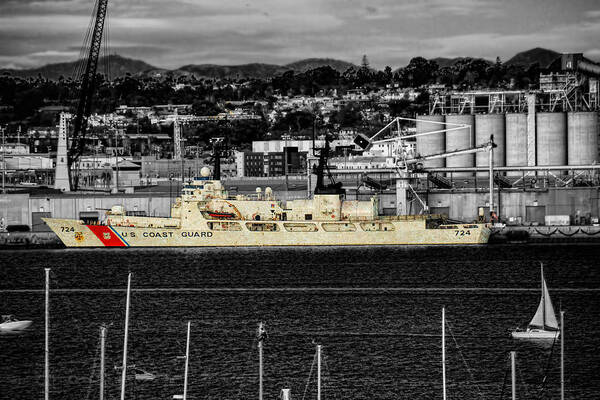 Uscgc Munro (whec-724) Poster featuring the photograph USCGC Munro WHEC-724 by Tommy Anderson