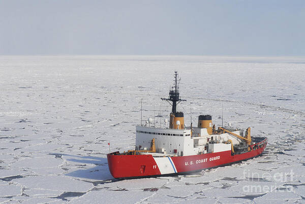 Uscgc Polar Sea Poster featuring the photograph Uscgc Polar Sea Conducts A Research by Stocktrek Images