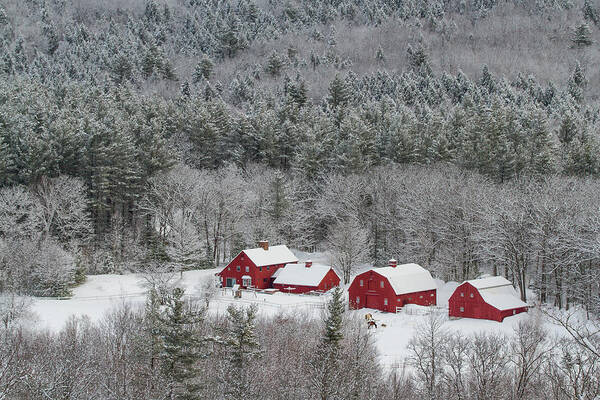 Maine Poster featuring the photograph Valley Farm in Winter by Colin Chase