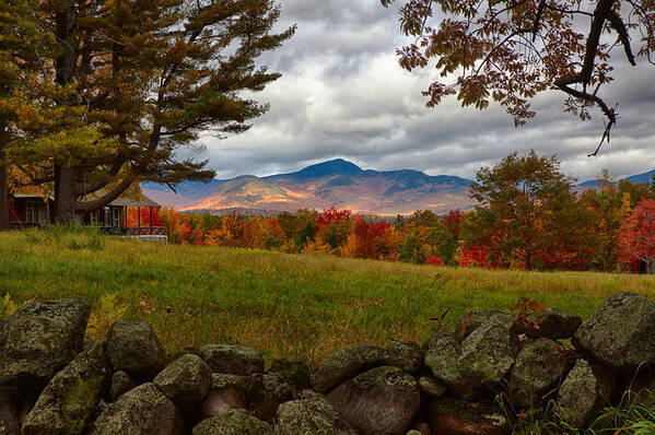 Chocorua Fall Colors Poster featuring the photograph View of the White Mountains by Jeff Folger