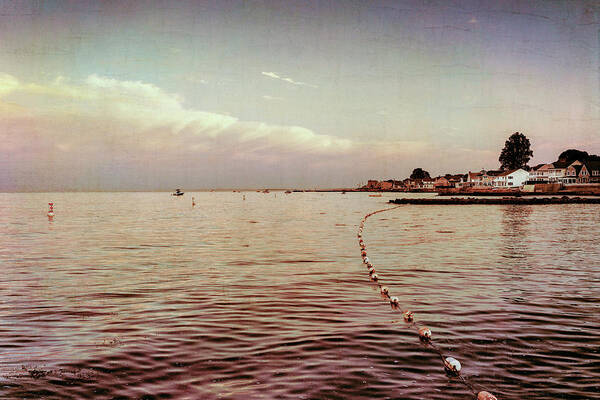 Beach Poster featuring the photograph Vintage Blue Beach by Marianne Campolongo