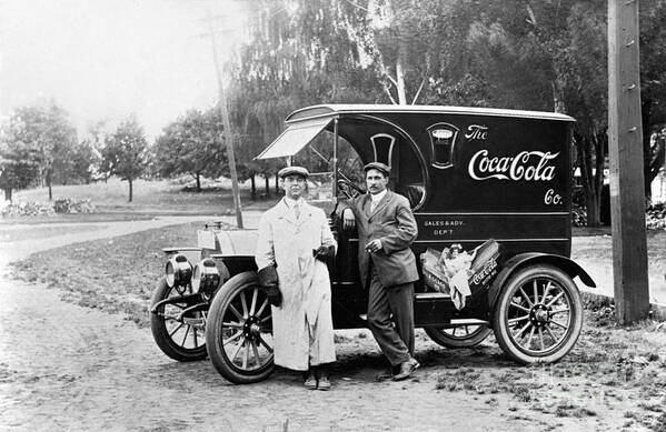 Coke Ads Life Poster featuring the photograph Vintage Coke Delivery Truck by Jon Neidert