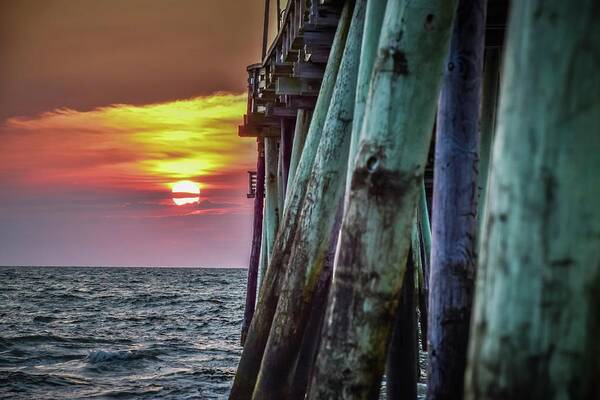 Virginia Beach Poster featuring the photograph Virginia Beach Summer Sunrise 22 by Larkin's Balcony Photography