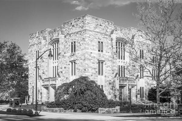 Blacksburg Poster featuring the photograph Virginia Tech Newman Library by University Icons